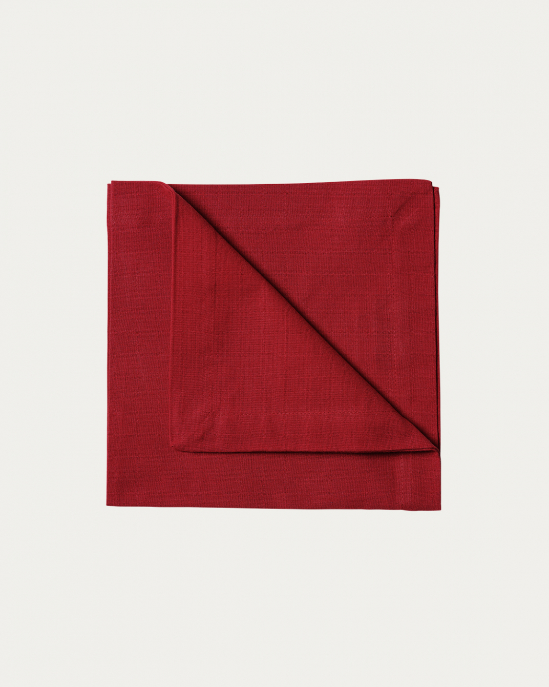 Produktbild rot ROBERT Serviette aus weicher Baumwolle von LINUM DESIGN. Größe 45x45 cm und in 4er-Pack verkauft.
