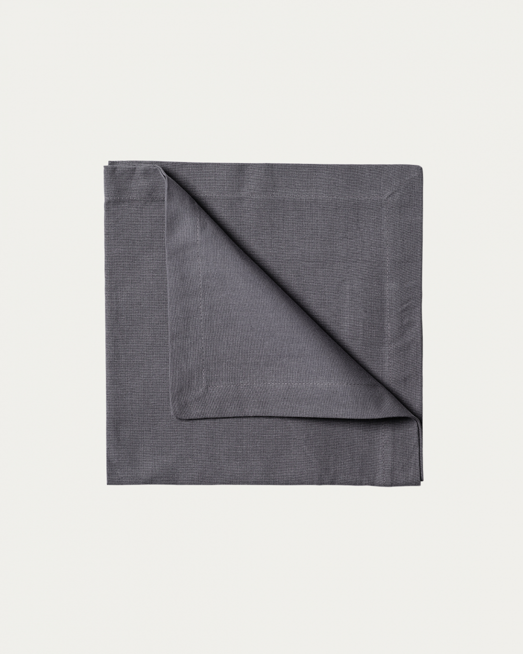 Product image granite grey ROBERT napkin made of soft cotton from LINUM DESIGN. Size 45x45 cm and sold in 4-pack.