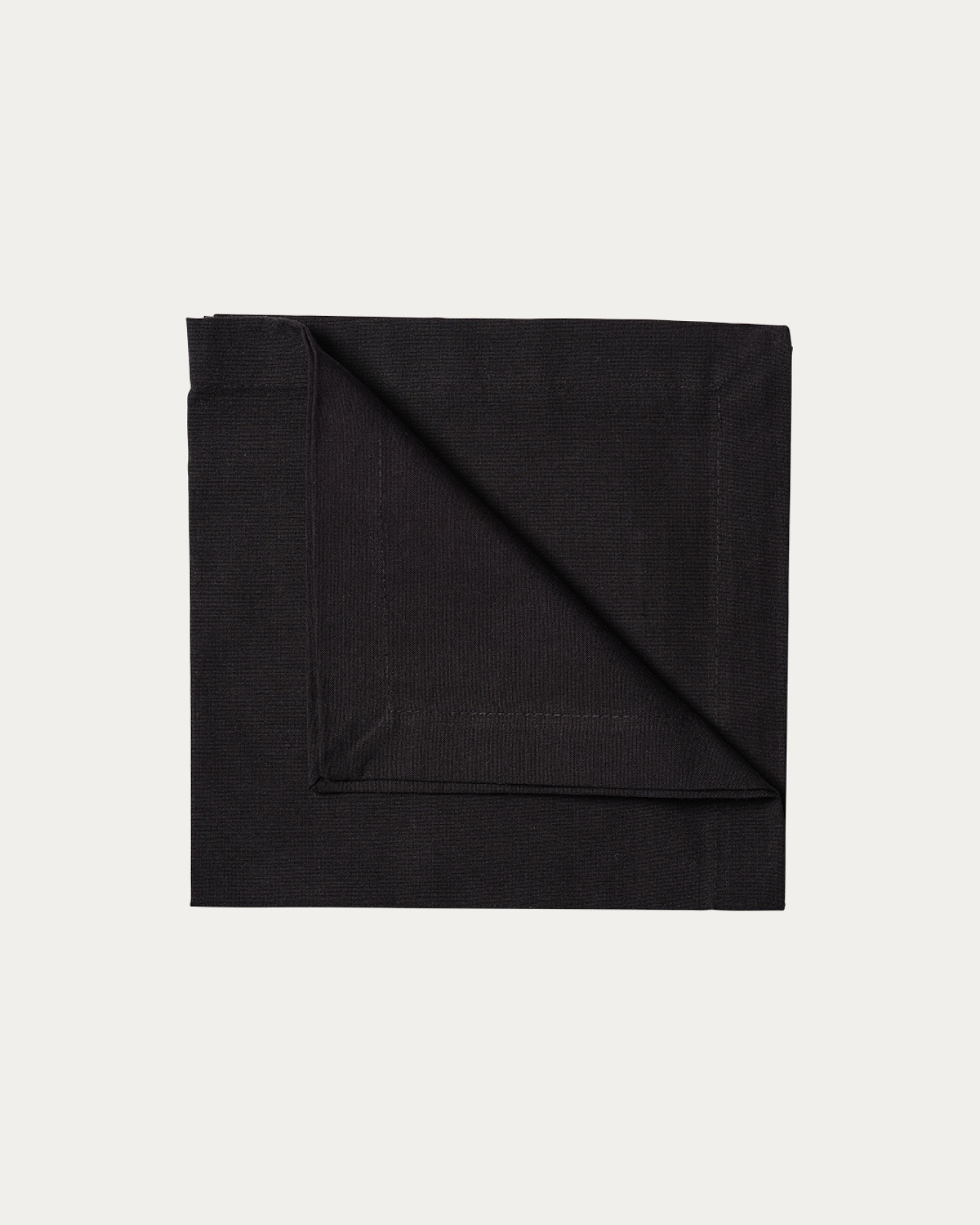 Image du produit serviette de table ROBERT noir en coton doux de LINUM DESIGN. Taille 45 x 45 cm et vendu en lot de 4.
