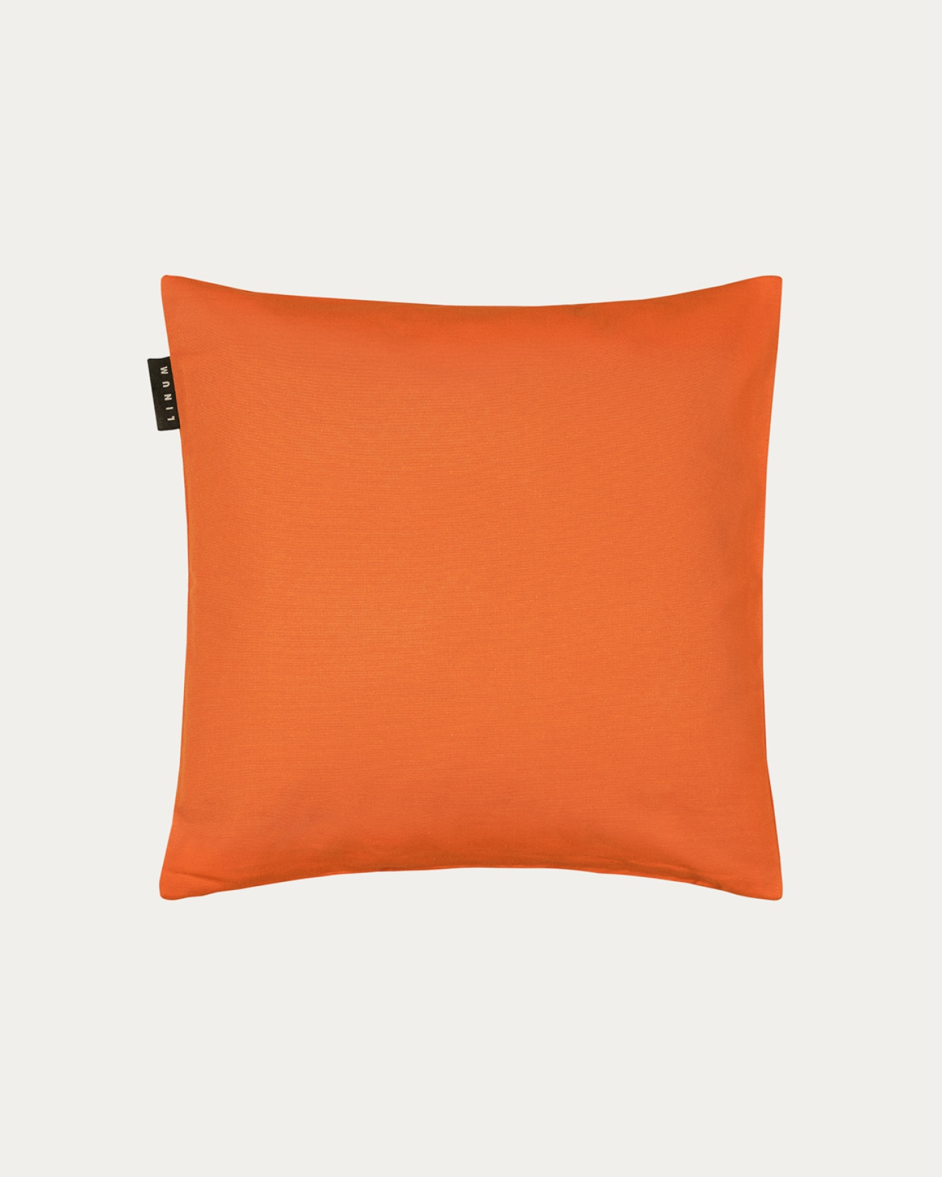 Product image orange ANNABELL cushion cover made of soft cotton from LINUM DESIGN. Size 40x40 cm.