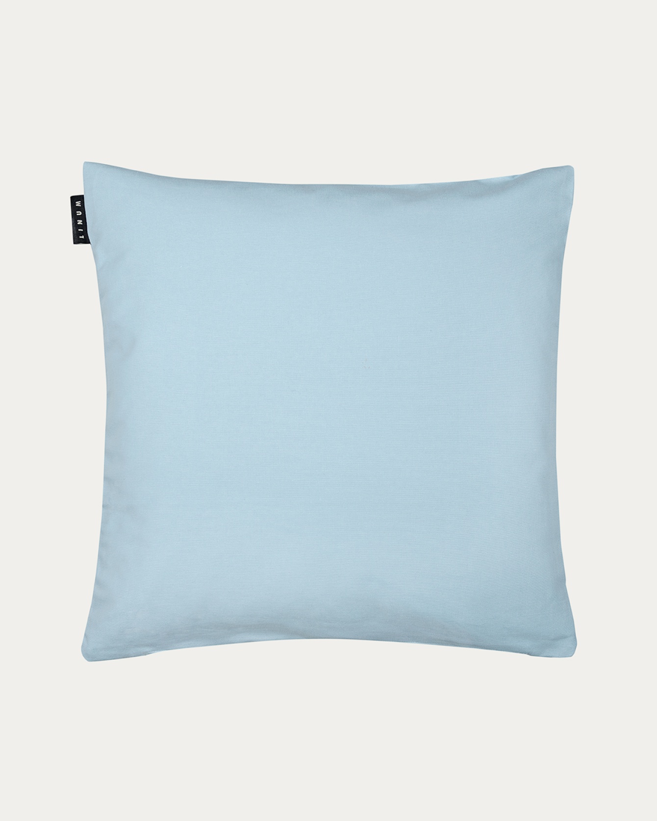 Product image light grey blue ANNABELL cushion cover made of soft cotton from LINUM DESIGN. Size 50x50 cm.