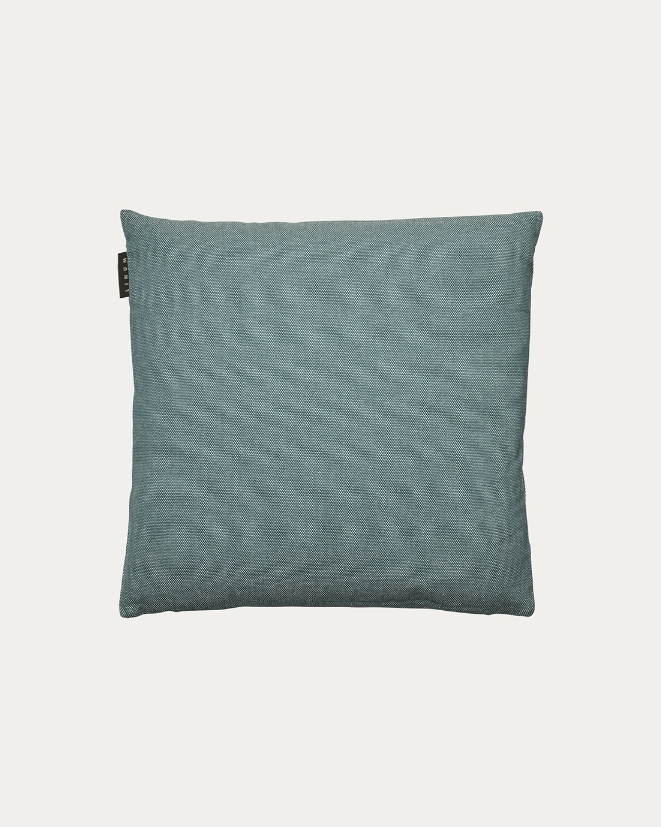 Product image dark grey turquoise PEPPER cushion cover made of soft cotton from LINUM DESIGN. Easy to wash and durable for generations. Size 40x40 cm.