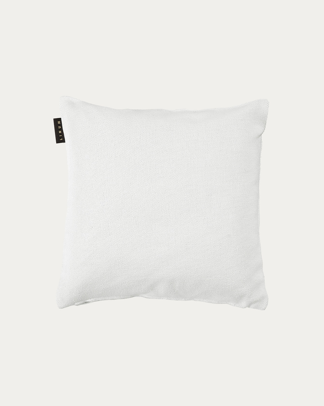 Product image white PEPPER cushion cover made of soft cotton from LINUM DESIGN. Easy to wash and durable for generations. Size 40x40 cm.