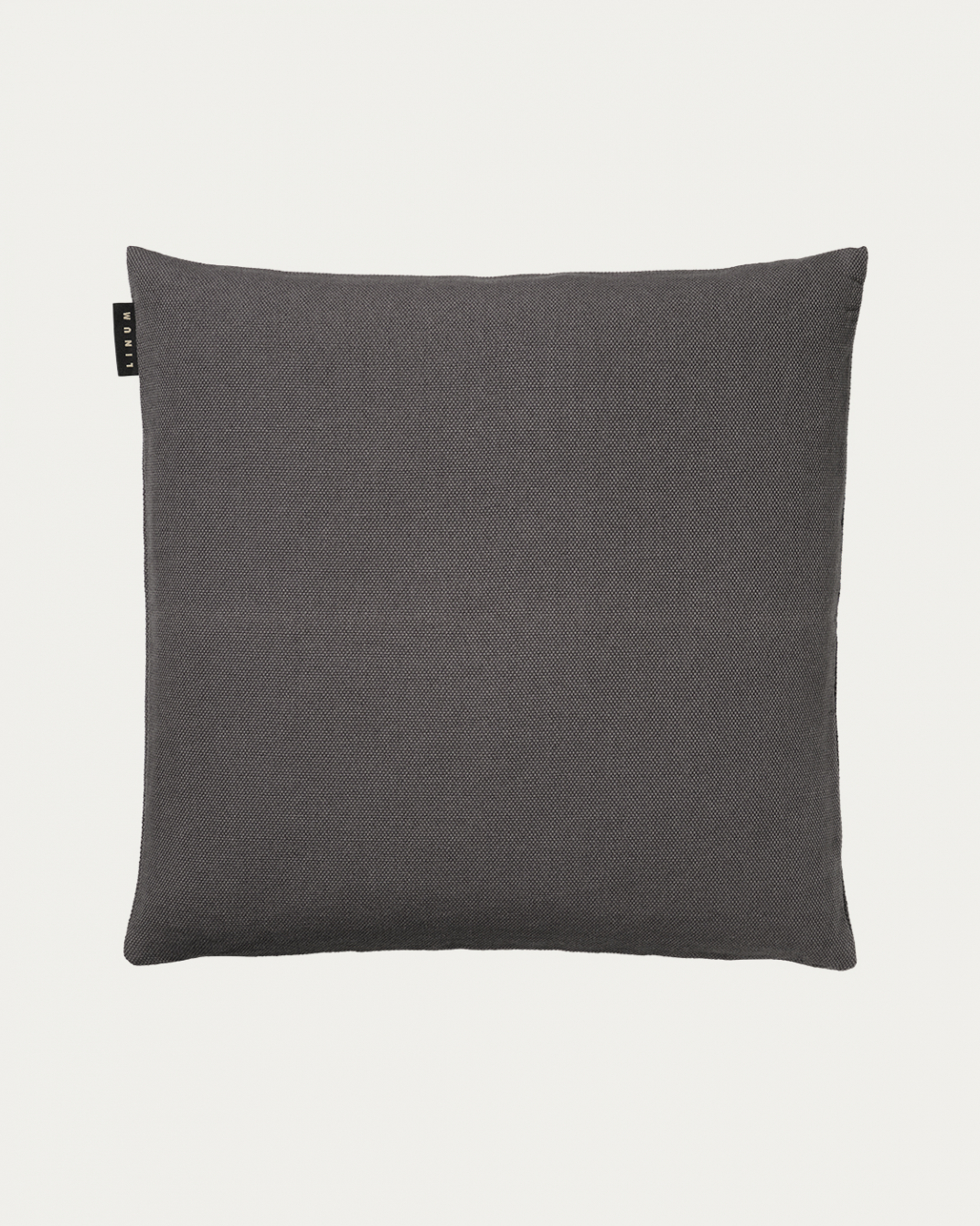 Product image granite grey PEPPER cushion cover made of soft cotton from LINUM DESIGN. Easy to wash and durable for generations. Size 50x50 cm.